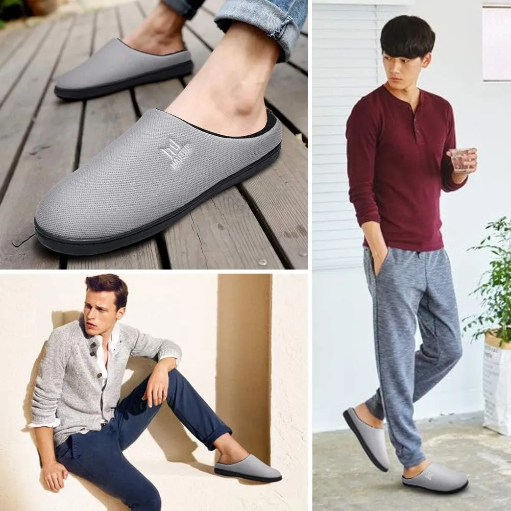 MAIITRIP Men's Cozy Memory Foam House Slippers Non Slip (Size:7-17)