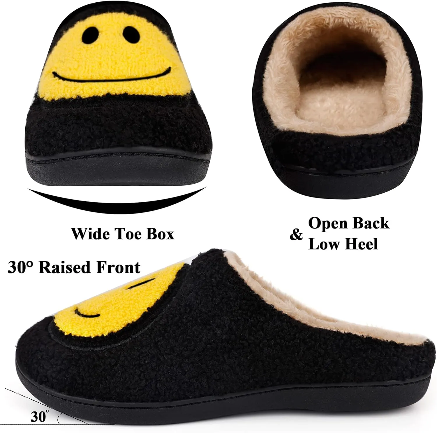 MAIITRIP Men's Cozy Memory Foam House Slippers Non Slip (Size:7-17)