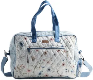 Maison d' Hermine 100% Cotton Handbag | Shoulder Bag | Shoulder Bag for the Beach | Shopping | Travel | Hiking | Women with Zip Pockets