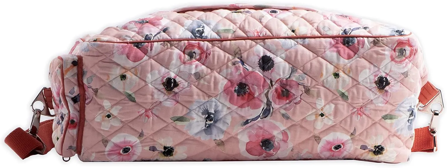 Maison d' Hermine Weekend Bag Cotton Quilted Duffel Overnight Luggage Weekender Gym Bag for Travel Men Women Family Trip