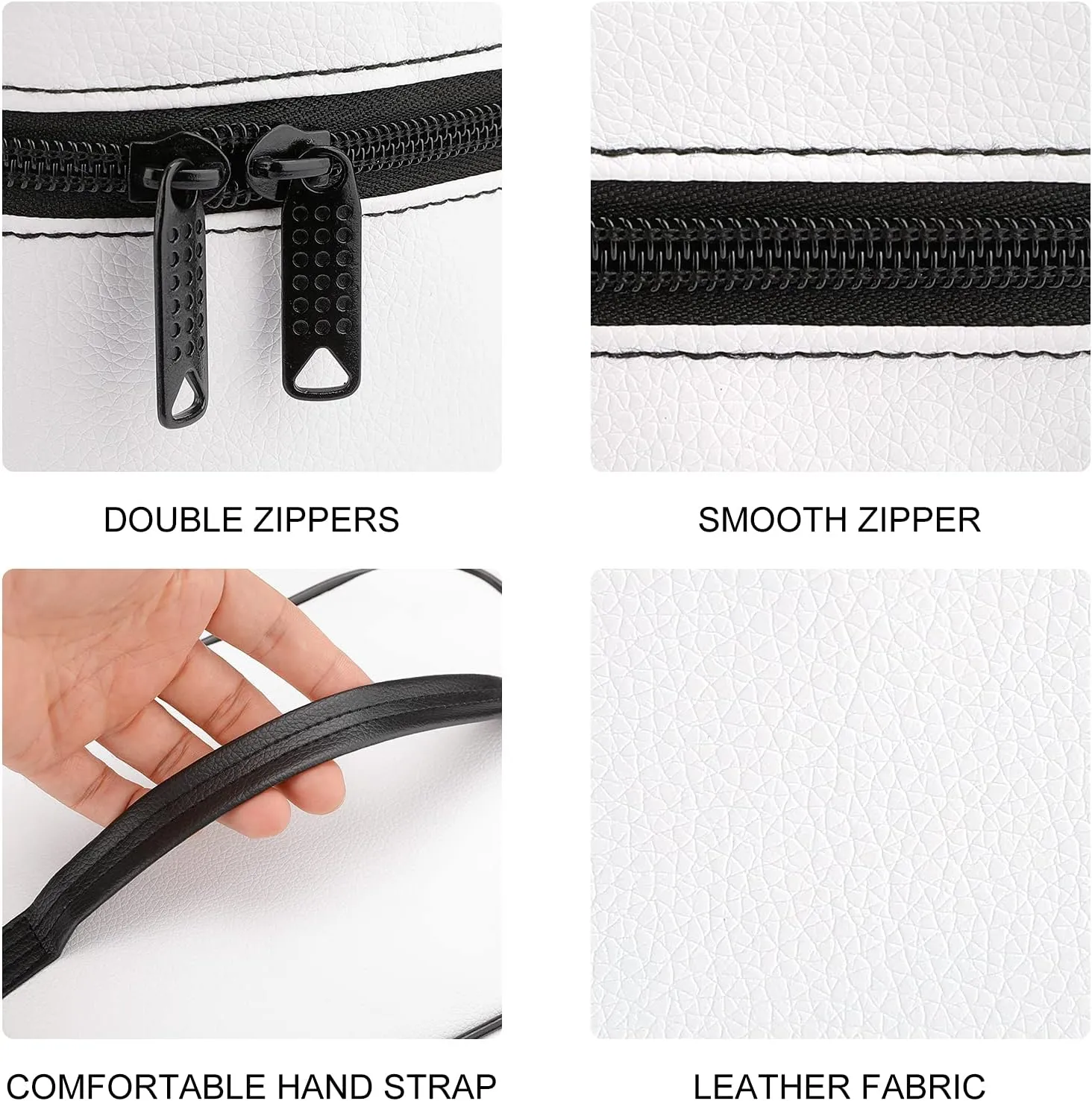 Makeup Bag Crab Lobster And Shrimp Cosmetic Bag for Women Beauty Zipper Makeup Organizer PU Leather Waterproof Toiletry Train Case Seafood