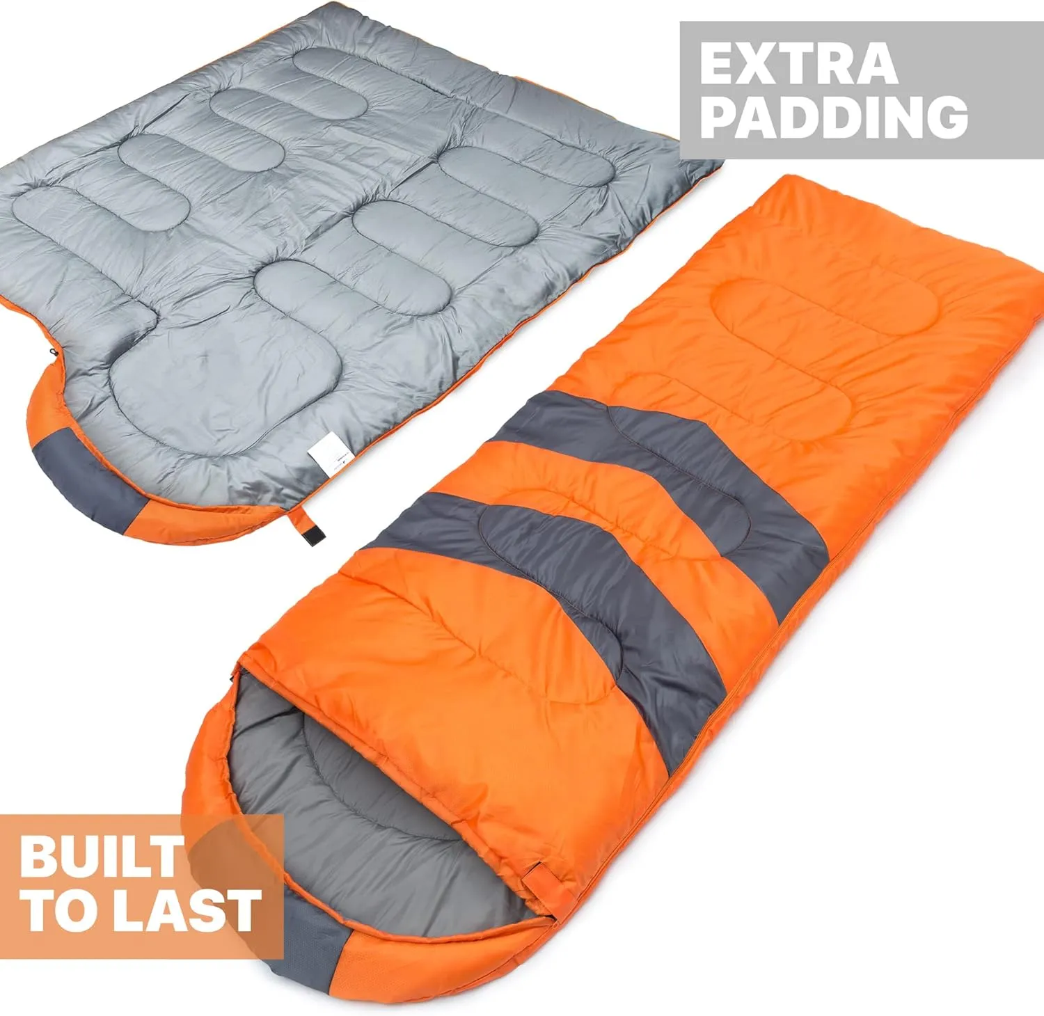 MalloMe Sleeping Bags for Adults Cold Weather & Warm - Backpacking Camping Sleeping Bag for Kids 10-12, Girls, Boys - Lightweight Compact Camping Essentials Gear Accessories Hiking Sleep Must Haves
