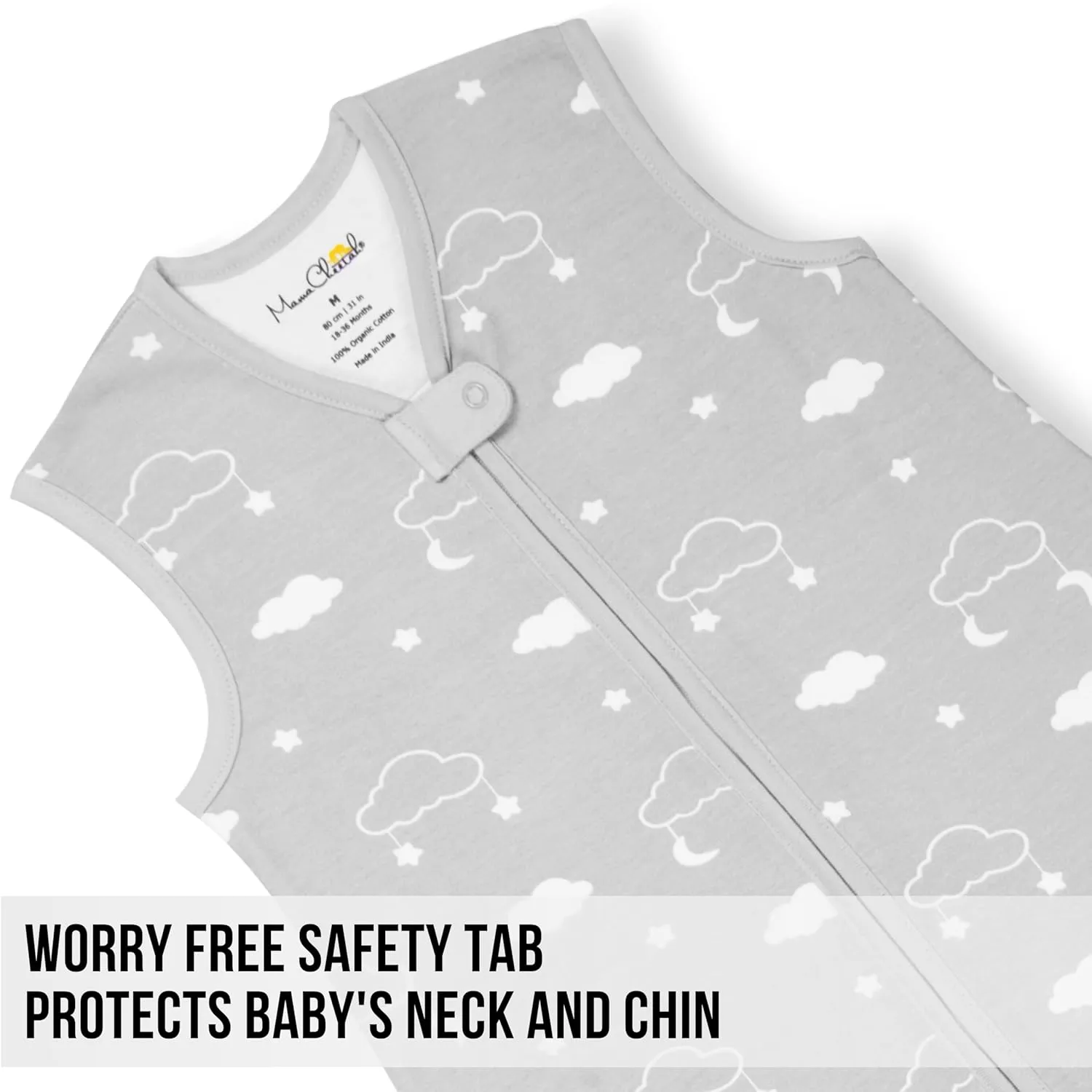 Mama Cheetah Toddler Sleep Sack with Feet 4T-5T, 0.5 TOG Organic Cotton Baby Wearable Blankets with Legs, Baby Sleeping Bag for Walkers, Early Walker X-Large, 3-Pack