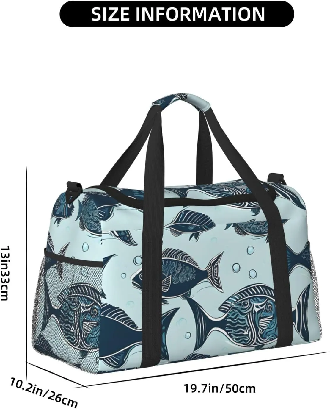 Manatee Animals Calf Durable Portable Crossbody Travel Bag, A Good Companion For Long-Distance Travel