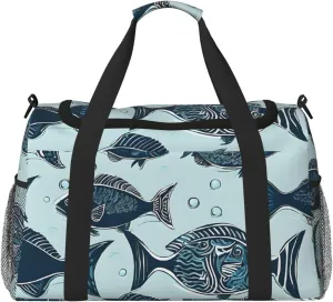 Manatee Animals Calf Durable Portable Crossbody Travel Bag, A Good Companion For Long-Distance Travel