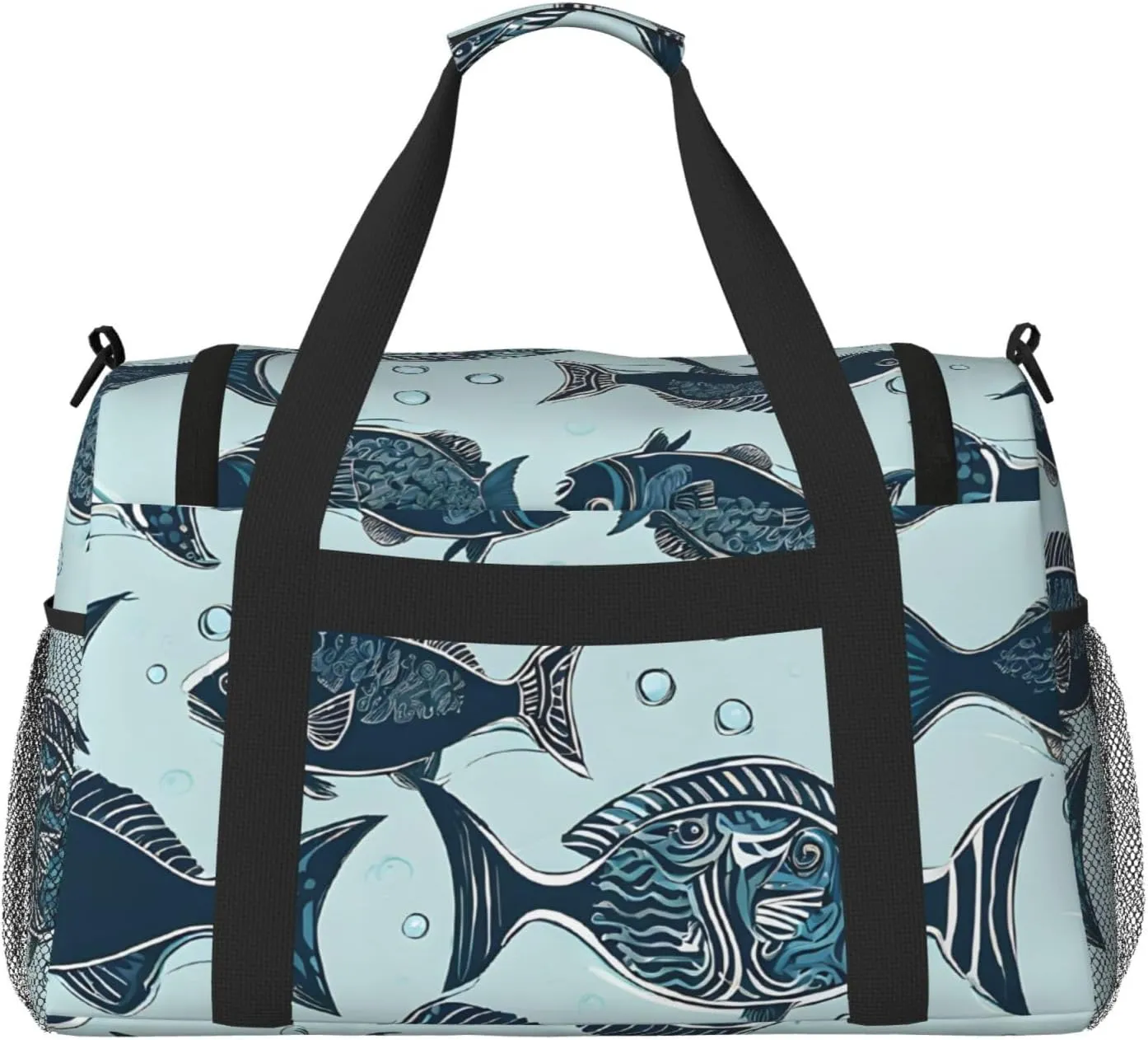 Manatee Animals Calf Durable Portable Crossbody Travel Bag, A Good Companion For Long-Distance Travel