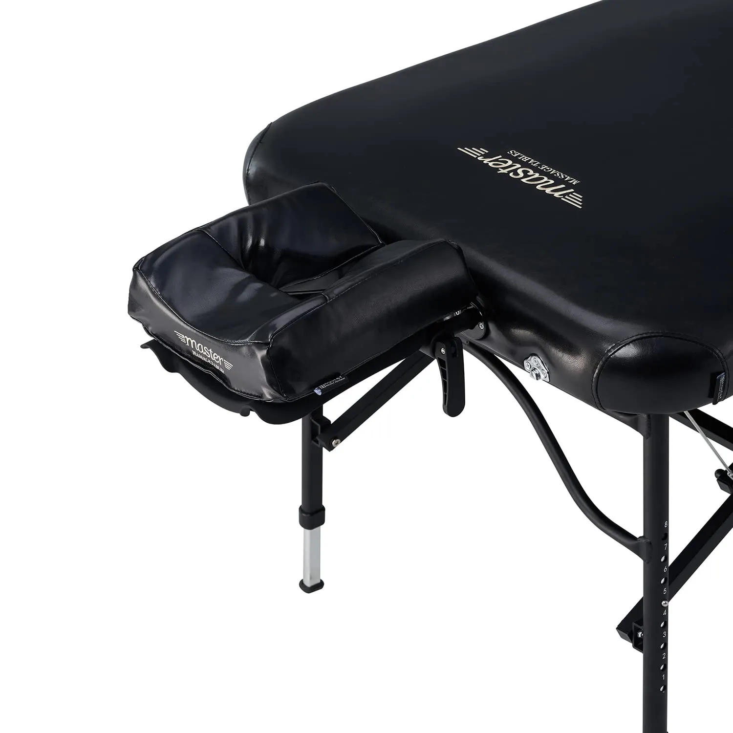 Master Massage 30" StratoMaster Air Massage Table Beauty Bed Package with Extra Music Master Ergonomic Dream Sound Face Cradle Cushion - Black Nano
