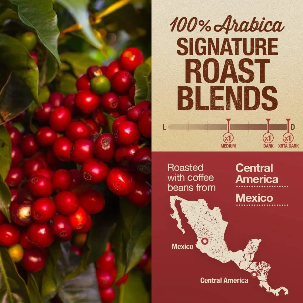 Mayorga Dark Roast Coffee Gift Pack of 3, 12 oz bags- Mayan Blend, Cubano Roast and Muy Macho - 100% Arabica Café Whole Coffee Beans - Smoothest Organic Coffee - Specialty Grade, Non-GMO, Direct Trade