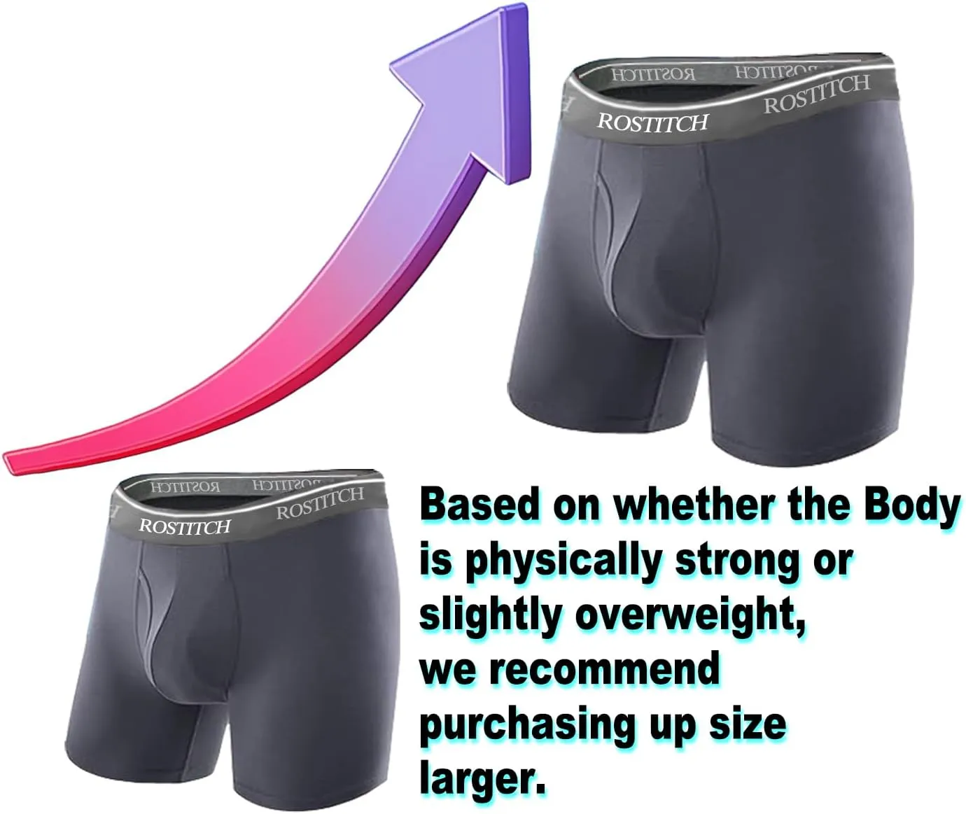 Men's Boxer Briefs, Soft and Breathable Cotton men‘s underwear’with ComfortFlex Waistband, mens underwear S-3Xl