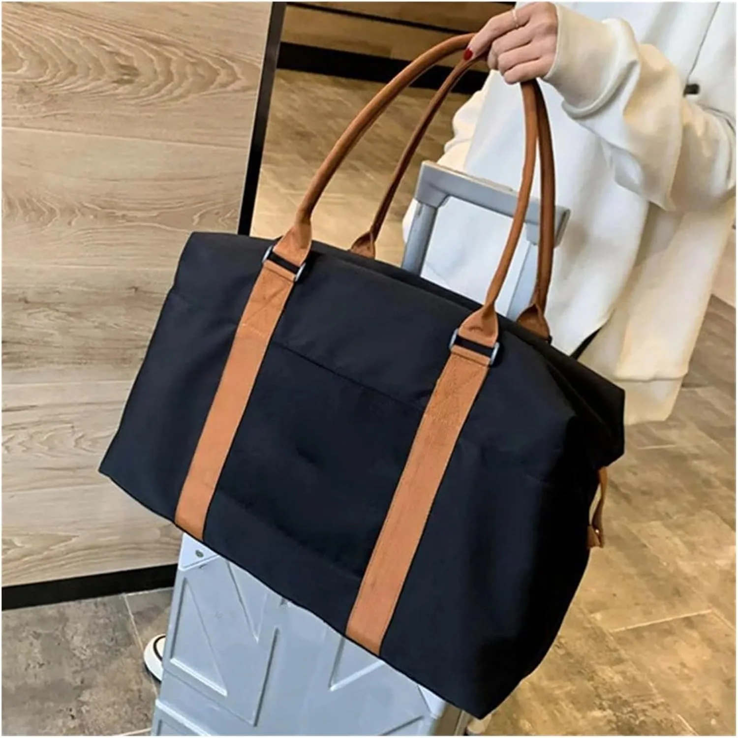 Men's Canvas Travel Bag Women's Handbag Luggage Bag Outdoor Storage Bag Large Capacity Luggage Bag