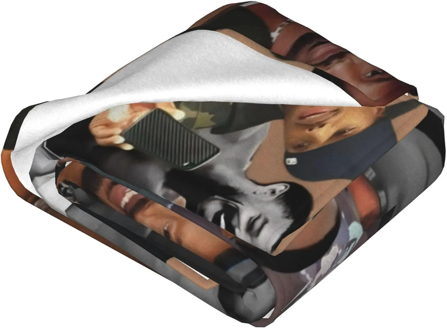 Michael B. Jordan Blanket Flannel Fleece Printed Throw Blankets Ultra Soft Micro Warm Blanket for All Season Bedding Chair Sofa Couch Bed 50"x40"