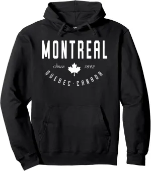 Montreal Hoodie Quebec Canada Sweatshirt Pullover Hoodie