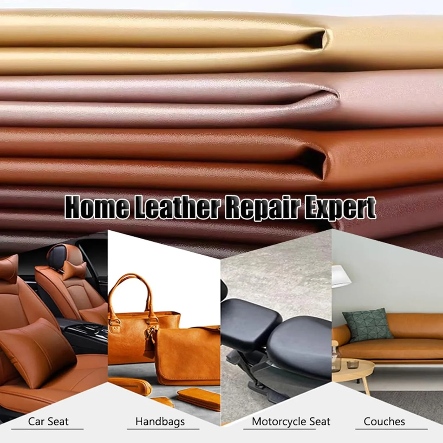 Napa Texture Leather Repair Patch, Easy to Use and Quick Fix Leather Rip Repair Kit for Car Seat Sofa Boat Seat Chair Handbag(Dark Blue)