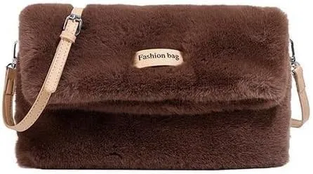 New Plush Shoulder Body Bag Shoulder Armpit Tote Y2K Purse Hobo Bag Womens Purses Crossbody