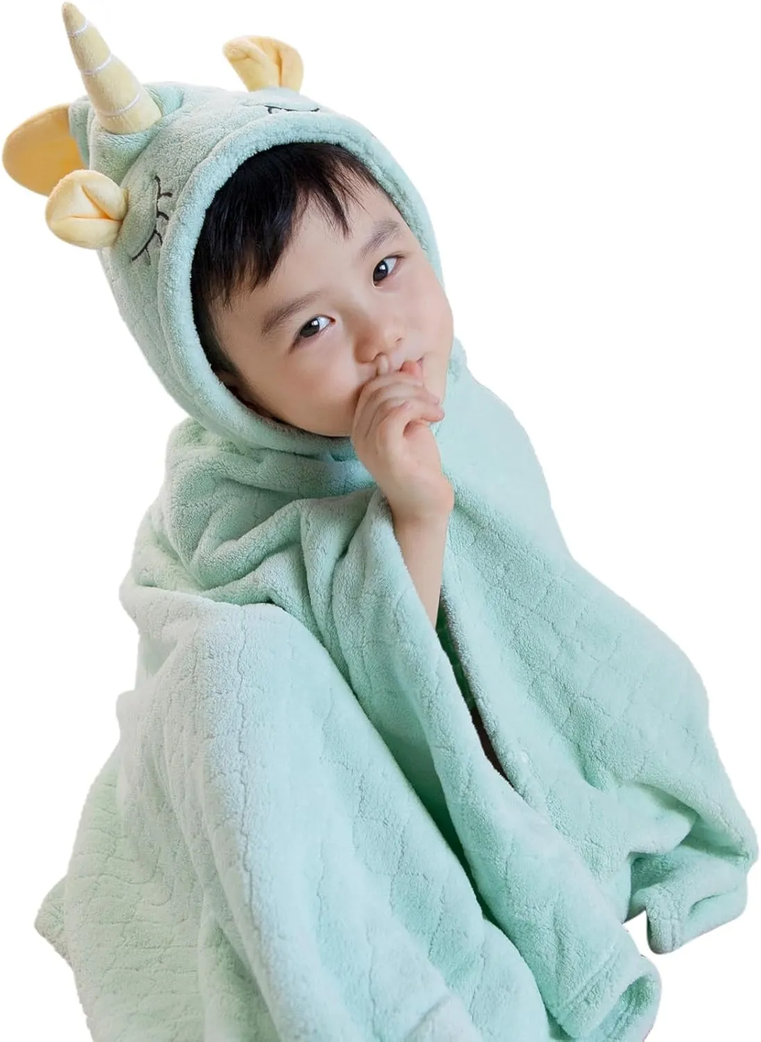 Newborn Hooded, Baby Unicorn Bath Towel, so FTP Lush Fabric, Bath Towel for Girls and Boys (Orange)