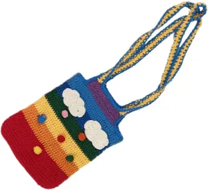 NOLITOY Rainbow Crossbody Bag Messenger Bag Crossbody Cute for Decoration for Boys and Girls