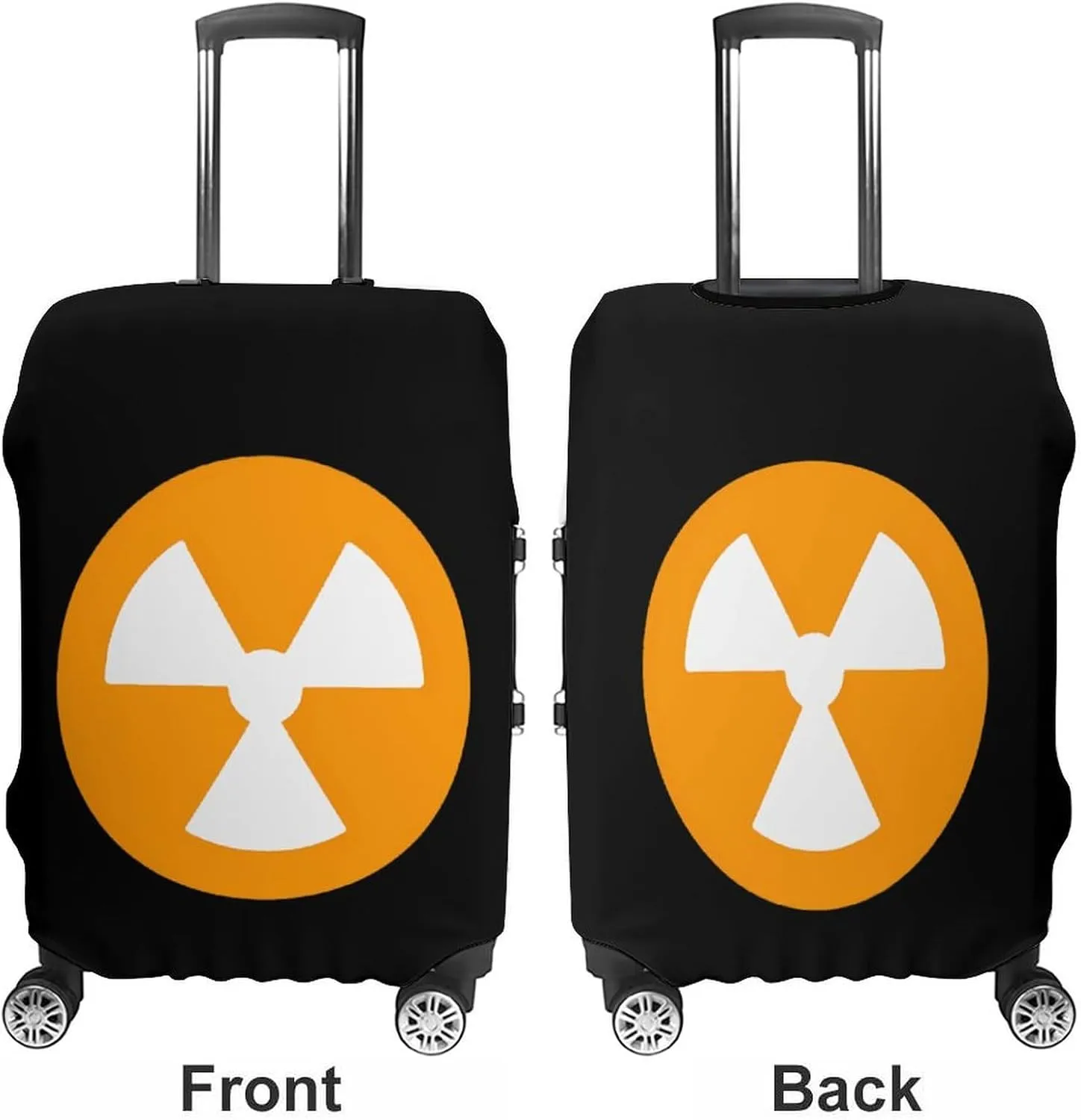 Nuclear Danger Protective Luggage Case Washable Suitcase Cover Travel Bag Protector