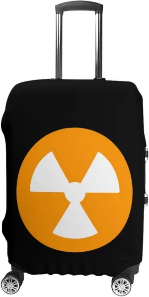 Nuclear Danger Protective Luggage Case Washable Suitcase Cover Travel Bag Protector