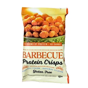 NutriWise Protein Crisps | Barbecue | Healthy Delicious Diet Snack | Gluten Free, Low Fat, Low Sugar, Low Carb | 7 Bags
