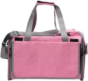 One Shoulder Crossbody Carrying pet Bag for Outdoor use Portable for Dogs and Cats Breathable pet Bag (Pink)
