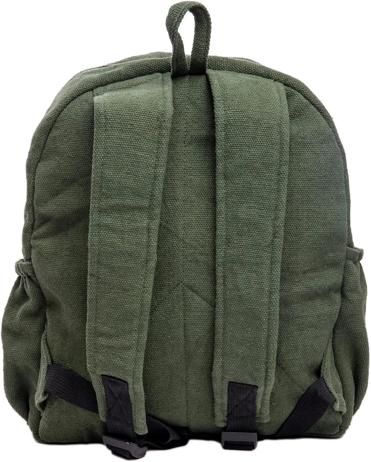 Organic Hemp Backpack Bag - Eco Friendly Durable Rustic Travel Hiking Friendly Lightweight Causal Bag by Freakmandu - Green