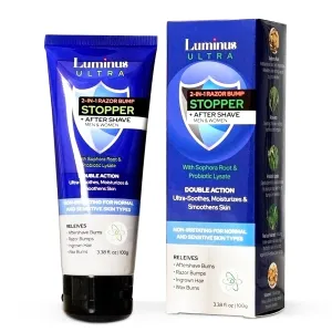 Organic Ingrown Hair Treatment & Aftershave for Men & Women with Sensitive Skin - Razor Bump Treatment for Bikini Area, After Shave Solution for Ingrown Hair, No Alcohol, Non-Irritating | 3.38 Fl Oz