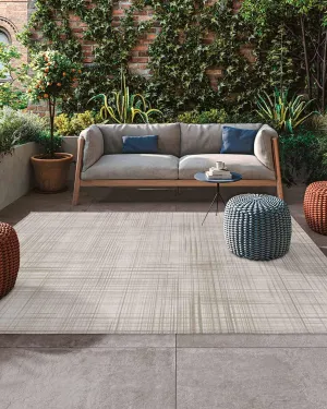 Outdoor Rug for Patio 4'x6' Lattice Cotton Texture Outdoor Area Rug Patio Mat Non-Slip Absorbent Camping Rugs Outside Carpet for Porch Deck Balcony RV Picnic