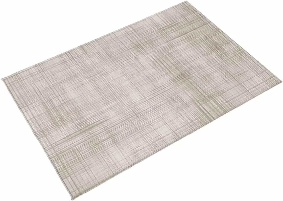 Outdoor Rug for Patio 4'x6' Lattice Cotton Texture Outdoor Area Rug Patio Mat Non-Slip Absorbent Camping Rugs Outside Carpet for Porch Deck Balcony RV Picnic