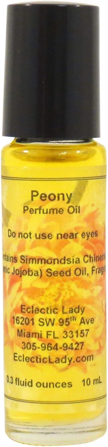 Peppermint Eucalyptus Perfume Oil, 0.3 Oz Portable Roll-On Fragrance with Long-Lasting Scent, Delightful Essential Oils and Jojoba Oil For Daily Use