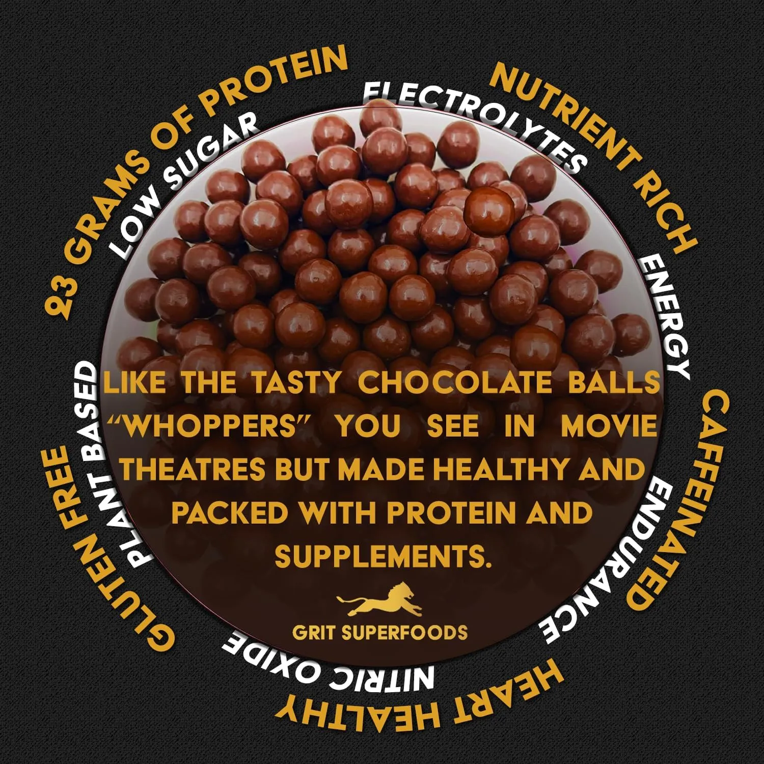 Performance Bites | 23g Protein | Pre-Workout, Caffeine, 20  Vitamins & Minerals | Muscle and Endurance | Gluten Free | Plant Based Energy Snack for Athletes and BodyBuilders (60g, 10 Bags)