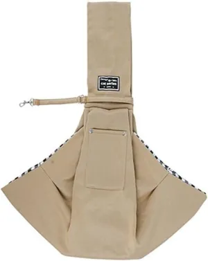 Pet Carrier Backpack for Small Dogs & Cats Breathable Travel Bag Up to 16 lbs(Khaki)