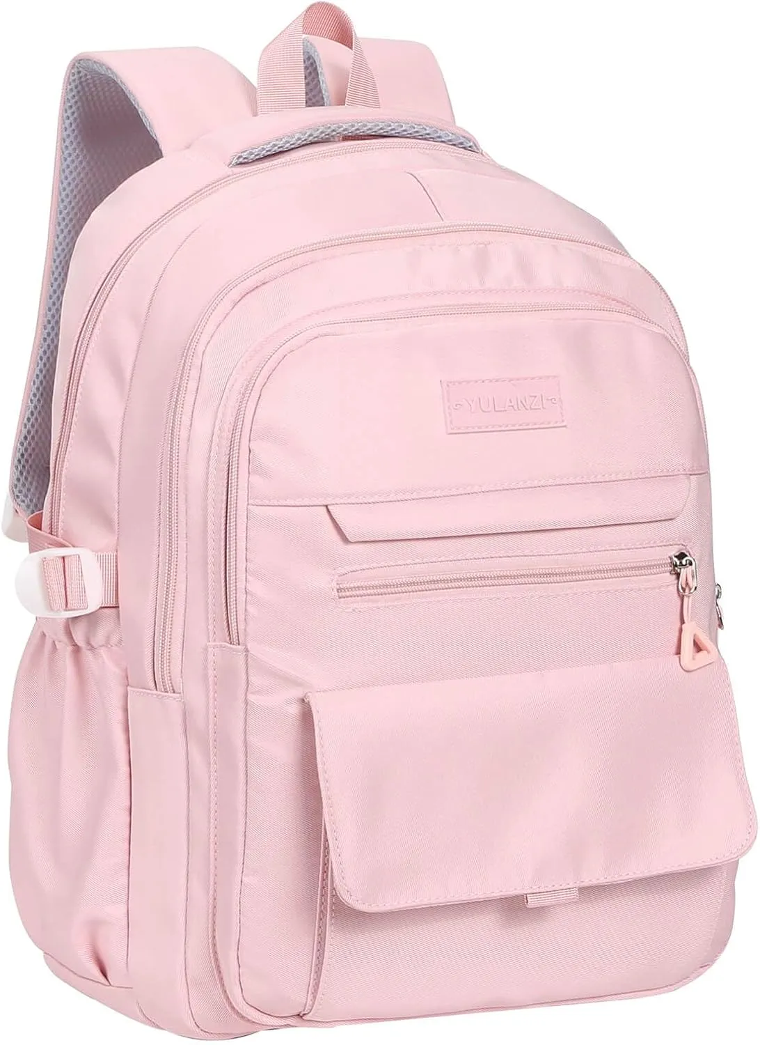 Phaoullzon Teen Girls School Backpack for Boys, College Aesthetic Laptop Bookbag for Women,Pink