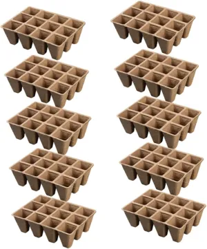 Plant Nursery Pots 10pc Pulp Tray Cups Planting Containers for Plant Bags