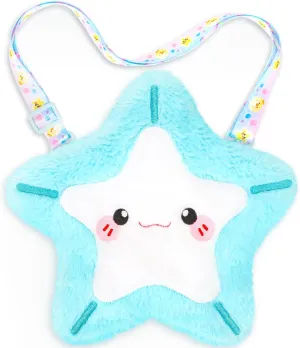 Plush Starfish Bag Kids Handbag Crossbody Bag with Zipper,Plush Coin Purse with Adjustable Strap,Soft Starfish Stuffed Purse Birthday Gift for Toddlers Kids
