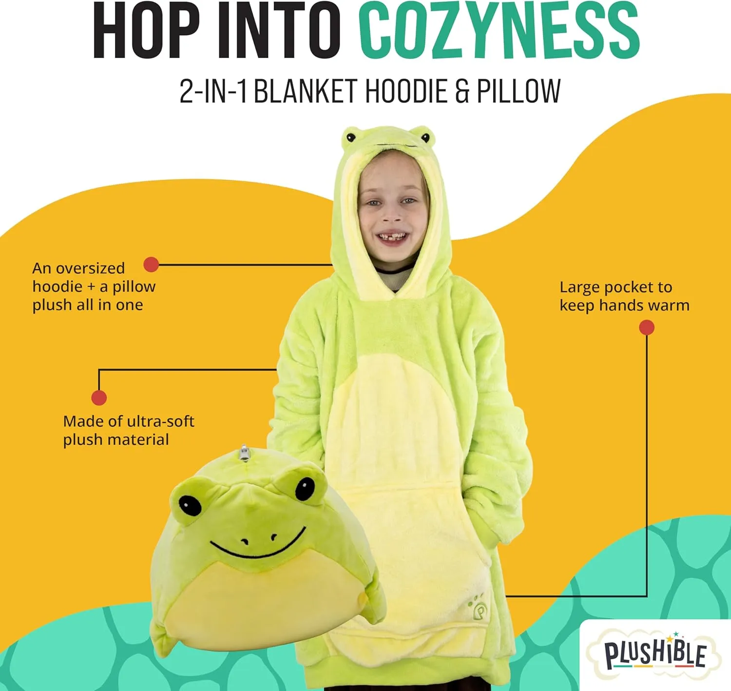 Plushible Wearable Blanket Hoodie - Cozy Blanket Hoodie Snuggies for Adults with Front Pocket, Ideal Presents for Birthdays