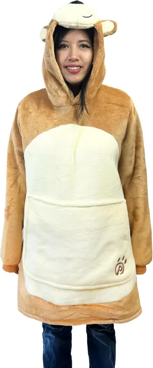 Plushible Wearable Blanket Hoodie - Cozy Blanket Hoodie Snuggies for Adults with Front Pocket, Ideal Presents for Birthdays