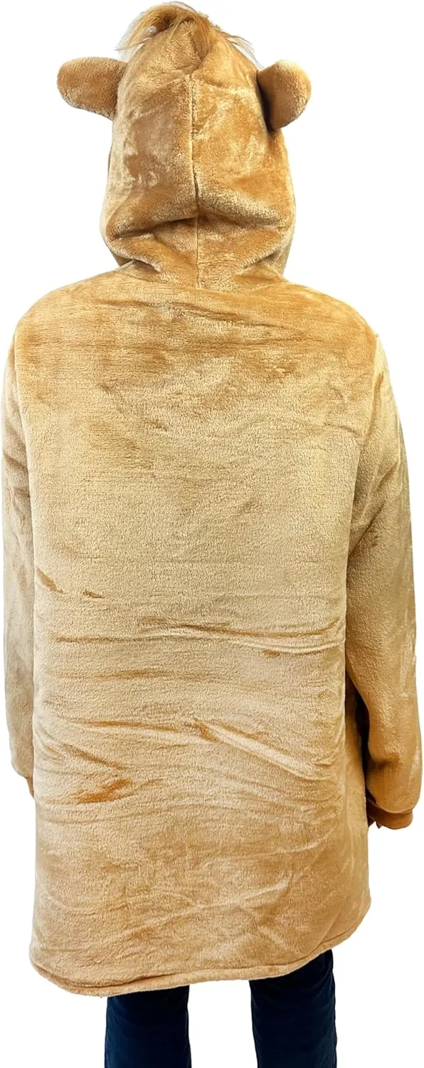 Plushible Wearable Blanket Hoodie - Cozy Blanket Hoodie Snuggies for Adults with Front Pocket, Ideal Presents for Birthdays