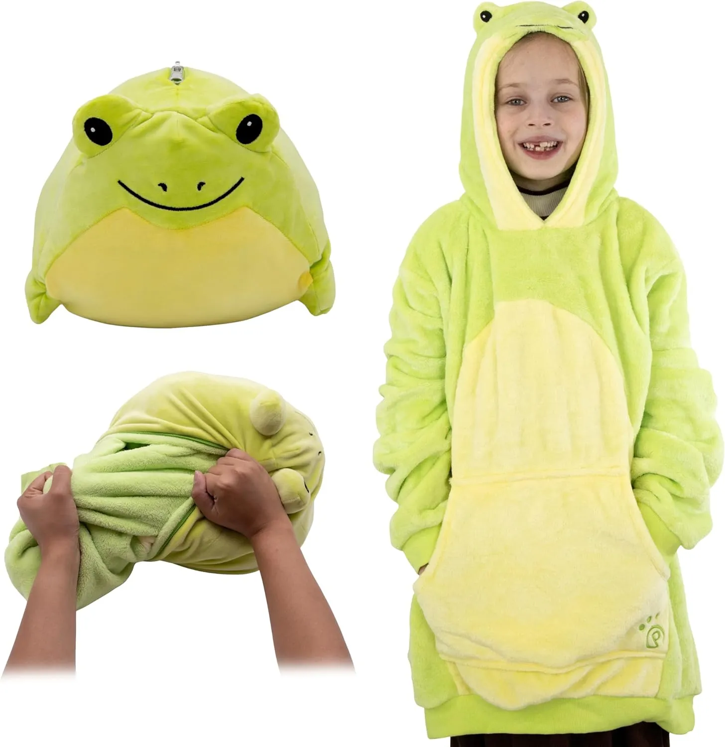 Plushible Wearable Blanket Hoodie - Cozy Blanket Hoodie Snuggies for Adults with Front Pocket, Ideal Presents for Birthdays
