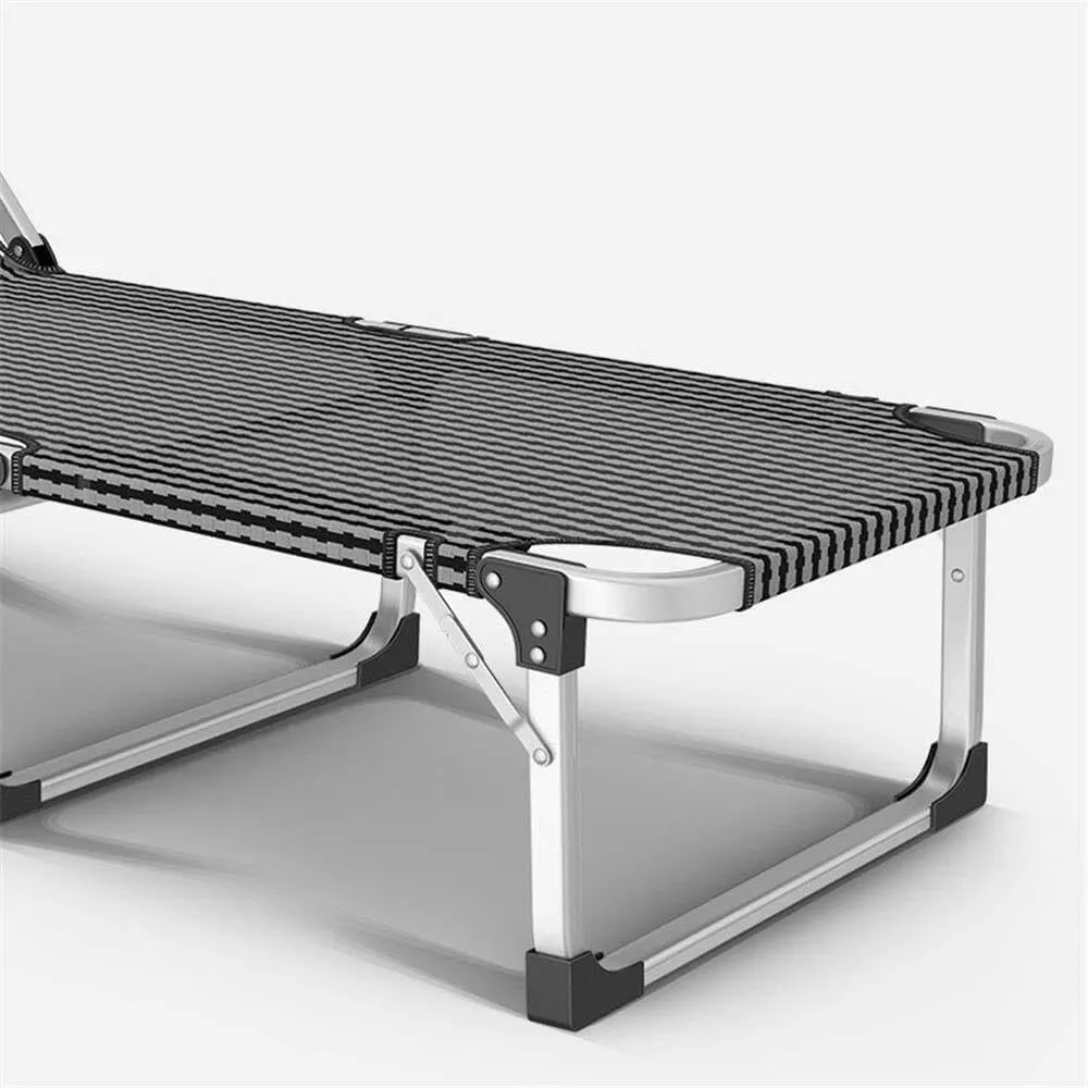 Portable Folding Camping Cot, Outdoor Bed for Adults, Office Nap & Beach Lounger, 189x63x35cm (Grey)