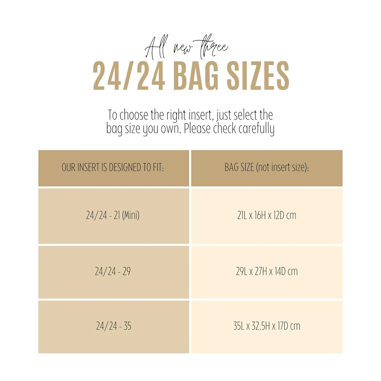 Premium Purse Organizer compatible with Hermes 24/24 Mini Insert, 24 24 Bag Organizer, 24/24 29 Insert, 2424 Mini Insert, Handmade 2mm Thick Premium Felt Snug (For 21 (Mini) - 24/24, Brown)