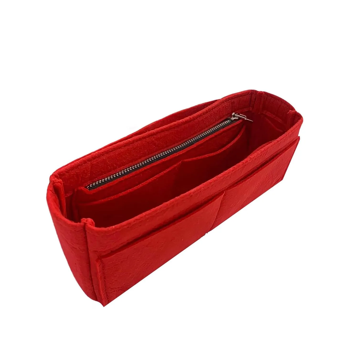 Premium Purse Organizer compatible with Side Trunk PM and MM Insert, fits Lv Side Trunk Organizer, Handmade Snug Sturdy Insert 2mm Thick Felt with Gold Zipper (For Side Trunk MM, Bubblegum)