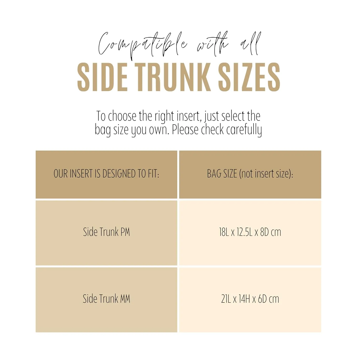 Premium Purse Organizer compatible with Side Trunk PM and MM Insert, fits Lv Side Trunk Organizer, Handmade Snug Sturdy Insert 2mm Thick Felt with Gold Zipper (For Side Trunk MM, Bubblegum)