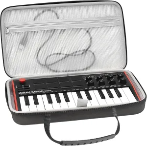 Premium Velvet Keyboard HardCase Compatible with AKAI Professional MPK Mini MK3 case MIDI Controller cover (Grey)
