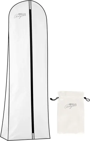 Premium Wedding Dress and Long Gown Garment Bag | Travel   Storage | 72 In, 10 In Gusset, Breathable