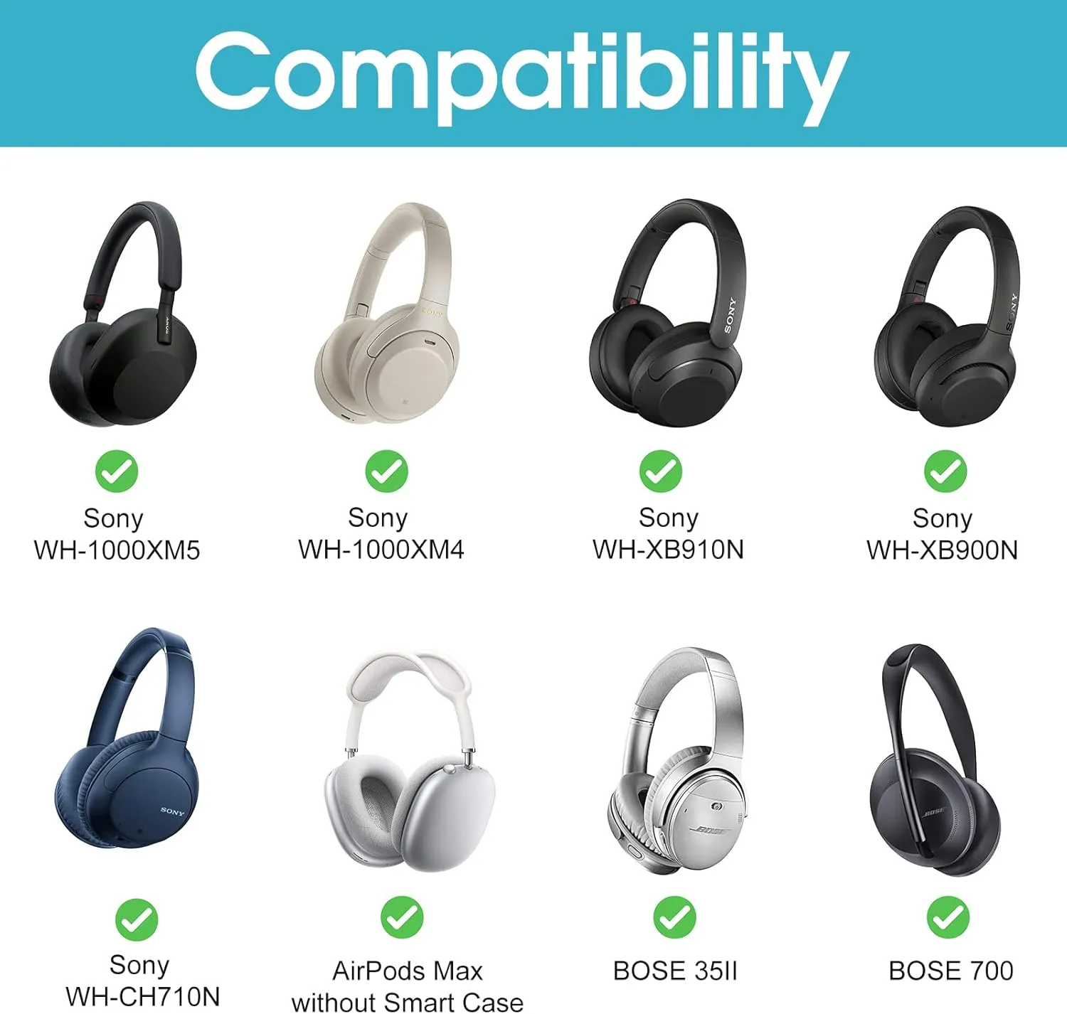 ProCase Hard Case for Sony WH-CH720N/ WH-CH710N/ WH-CH520/ WH-CH510/ WH-1000XM5/ WH-1000XM4/ WHXB910N/ Bose 700 Noise Cancelling Wireless Headphones, Travel Carrying Bag with 2 Dust Covers -Grey