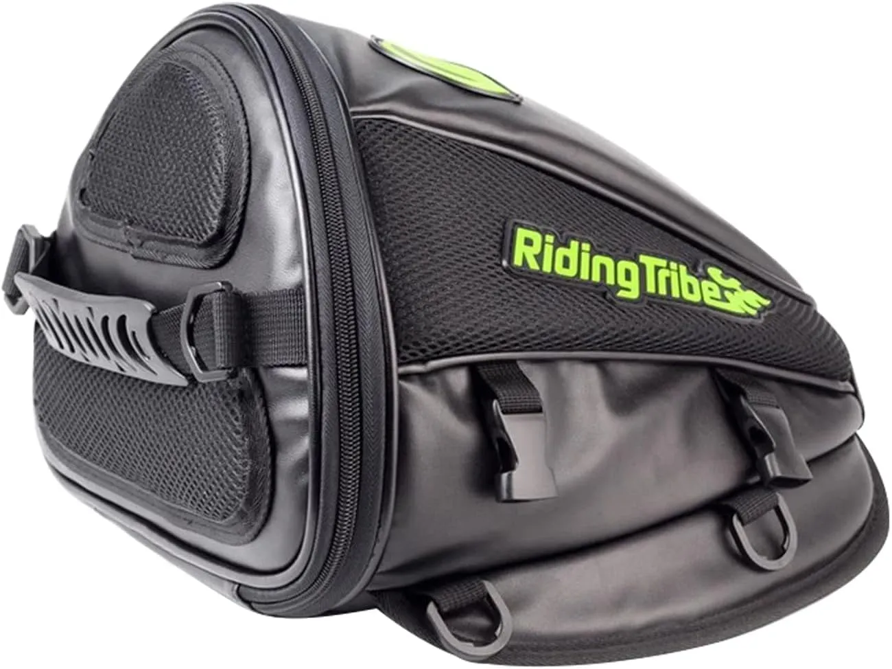 PU Leather Motorcycle Backseat Bag Portable Bike Sports Carry Bag Multifunctional Storage Saddlebag Motorbike Rear Accessories Bag