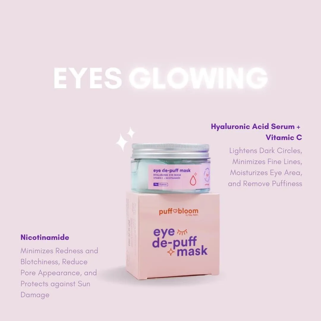 Puff and Bloom Eye De-Puff Mask Hyaluronic Eye Mask (FREE)