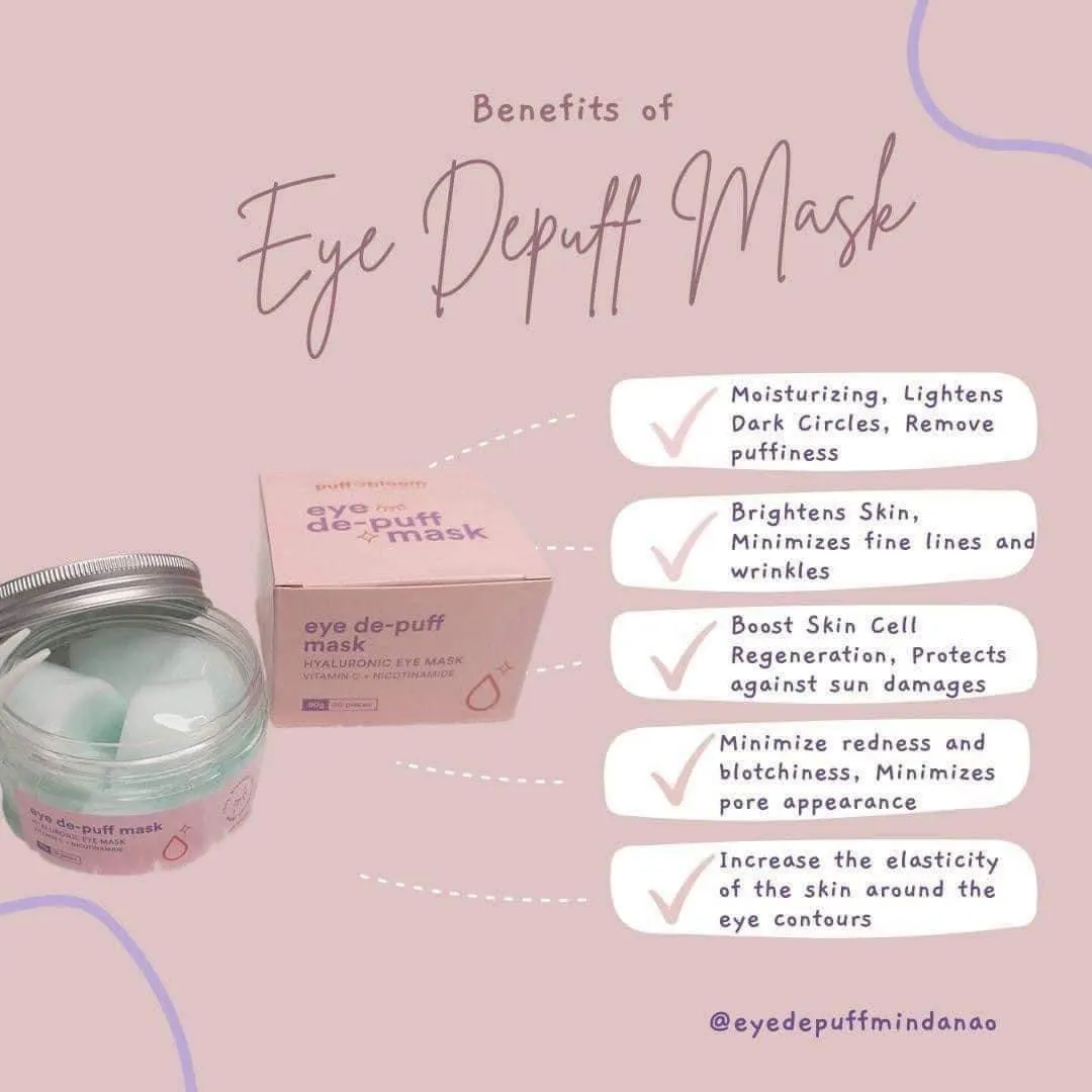 Puff and Bloom Eye De-Puff Mask Hyaluronic Eye Mask (FREE)