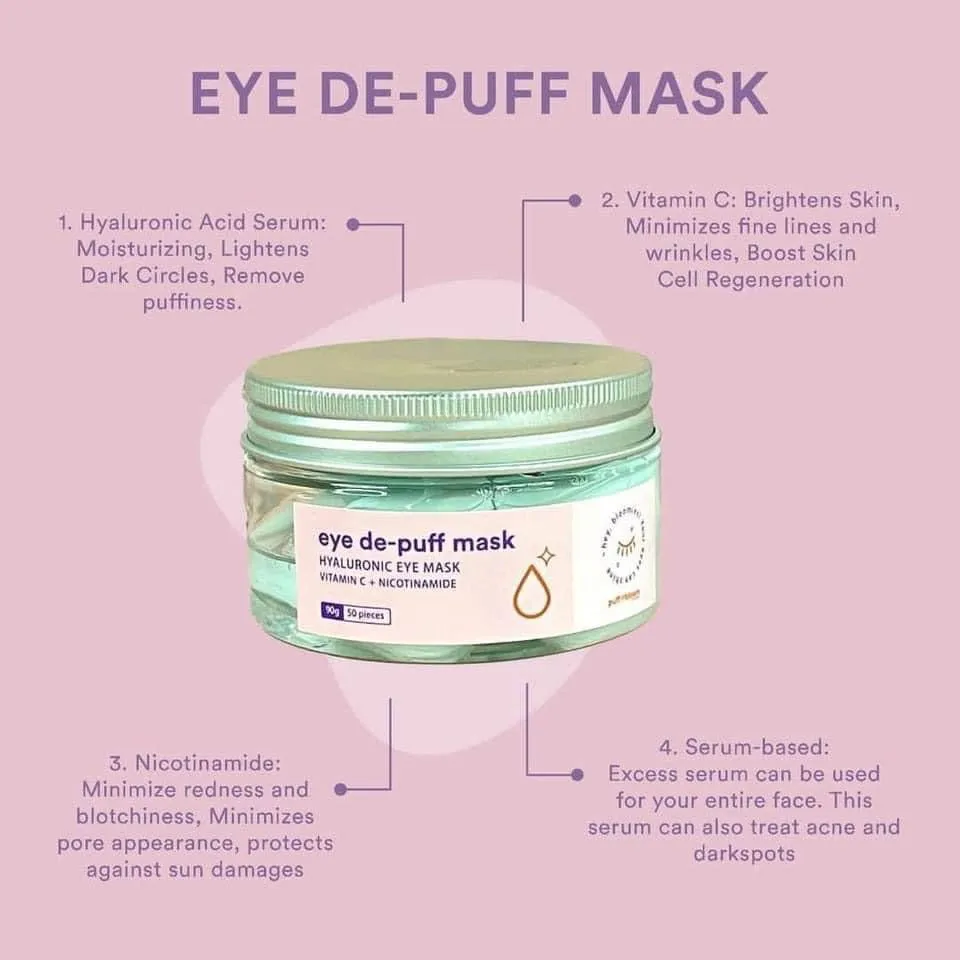 Puff and Bloom Eye De-Puff Mask Hyaluronic Eye Mask (FREE)