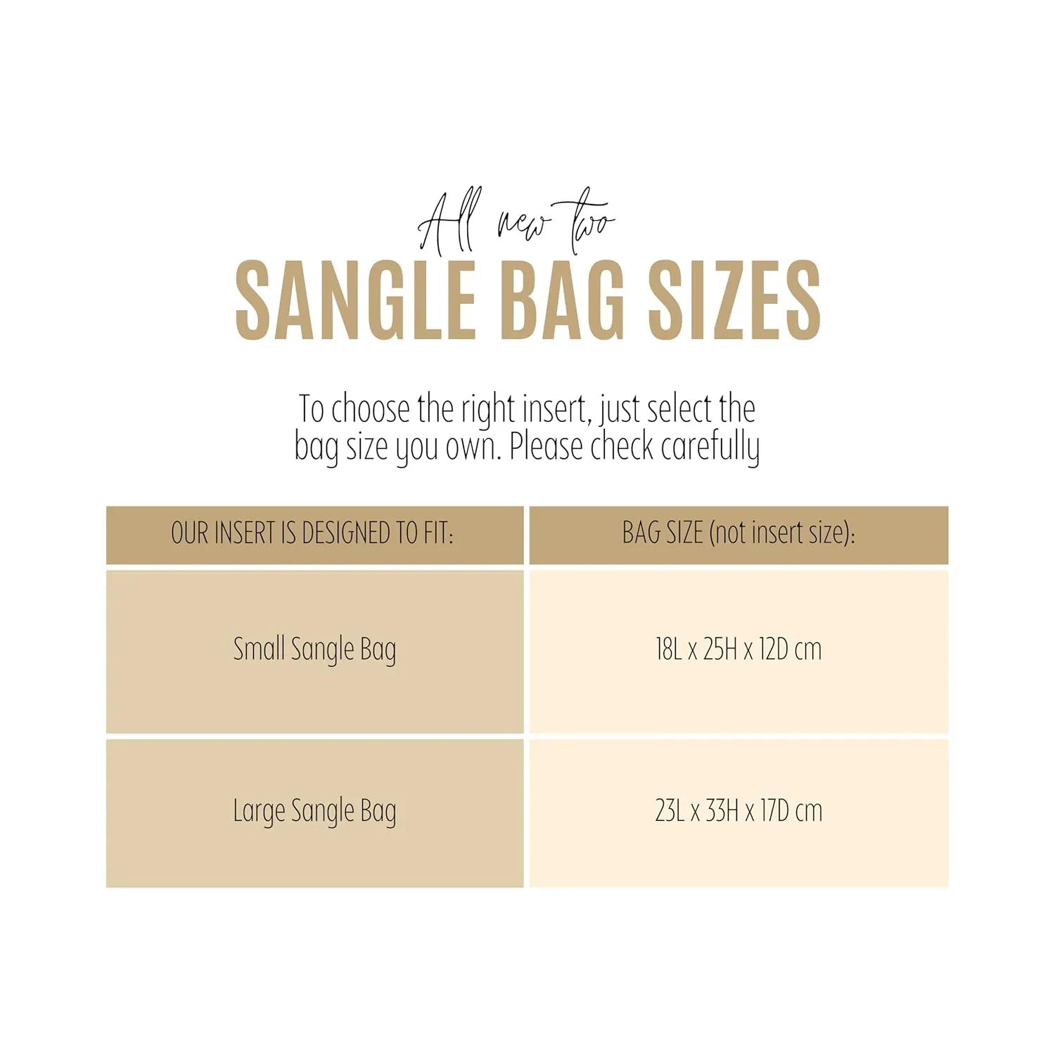 Purse Organizer for Celine Seau Sangle Bag Organizer, Small Sangle Insert, Large Seau Sangle Organizer, Handmade 2mm Thick Premium Felt Snug Sturdy Gold Zipper (For Large Sangle, Black)